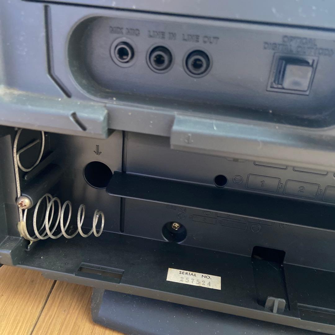 SONY ポータブル CD・MD・カセットデッキ取説有り　リモコンなし