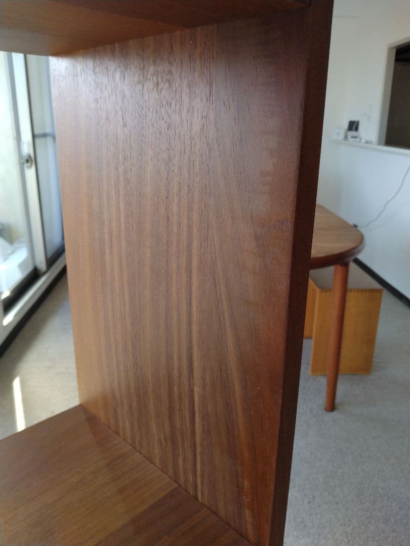 【訳あり良品】MUJI無印 スタッキングシェルフ3×2/ウォルナット材/ラック棚