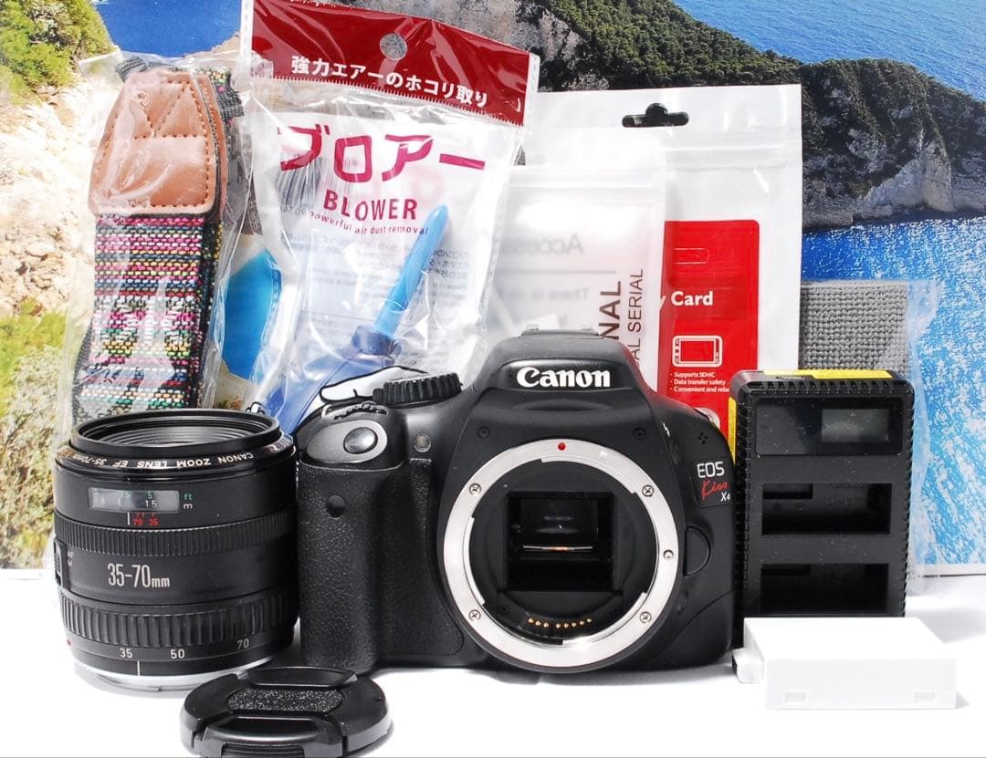 ‼️届いてすぐ使える‼️Canon Kiss X4 デジタル一眼レフカメラ