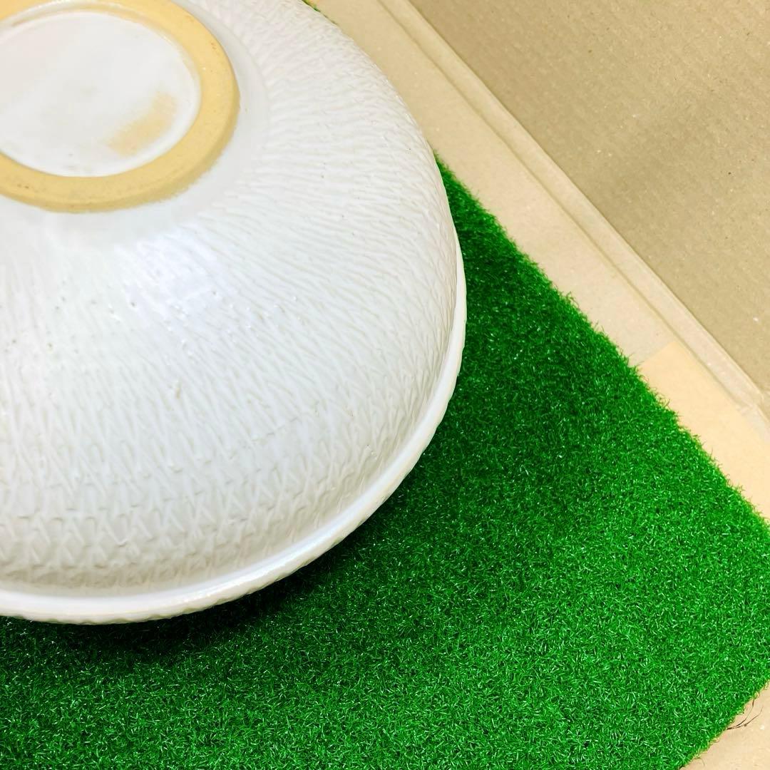 光山焼 白磁 風炉 茶道具 京焼 清水焼 紅鉢風炉 伝統工芸品 陶磁器 彫り模様