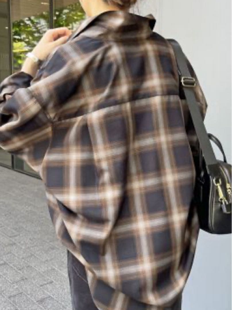 Spick & Span チェック長袖シャツ