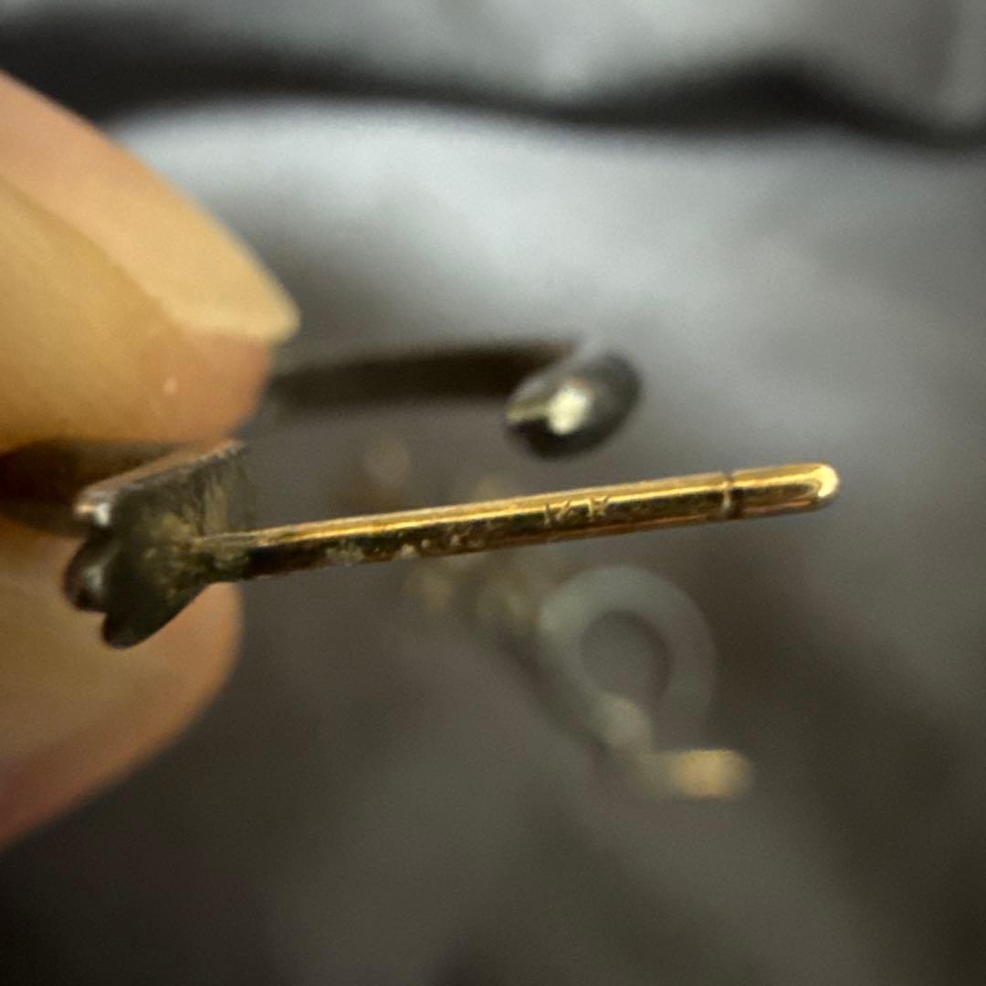 クロムハーツピアス　タイニーCHクロスフープ両耳