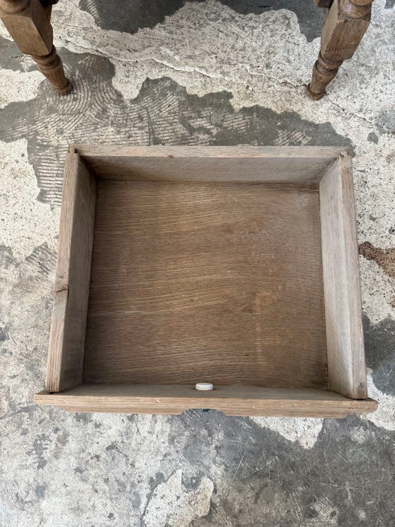 ビンテージ ドロワーサイドテーブル　剥離　no2