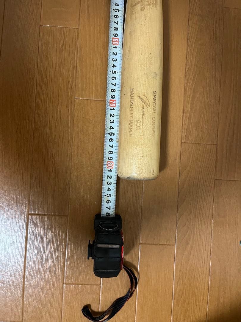 ヤナセ　硬式　オーダー　木製バット　メイプル　　82cm 短め　太め　bfj