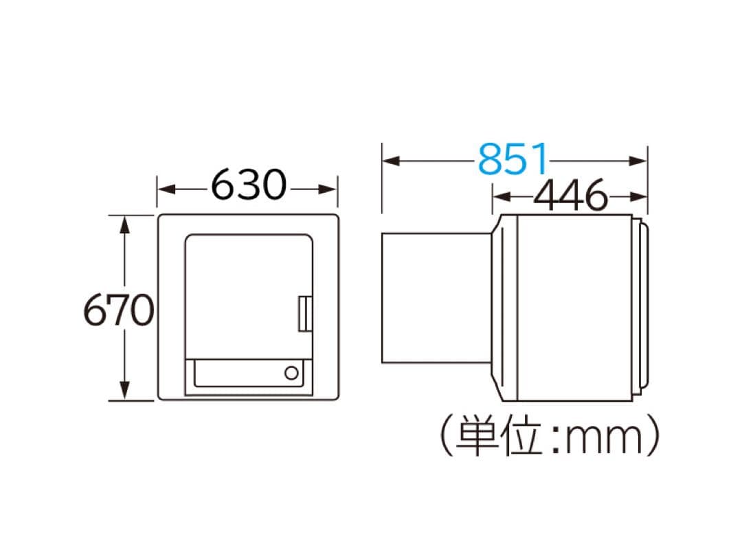衣類乾燥機　DE-N50WV 2020年製　5キロ