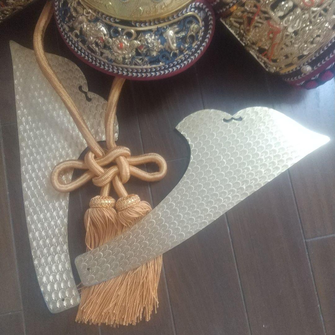 龍玉作 金箔押 兜飾り 戦国兜 五月人形