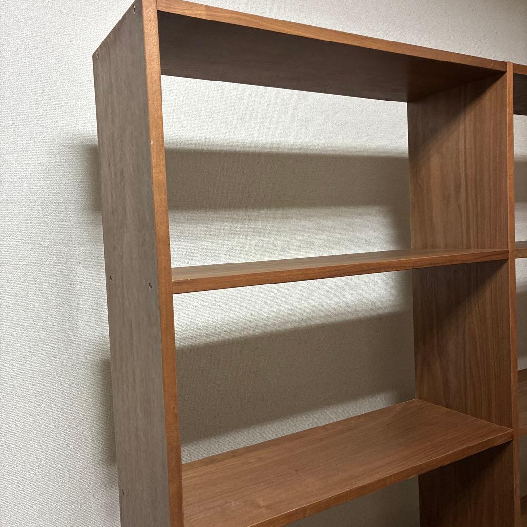 無印良品　スタッキングシェルフ　ウォールナット