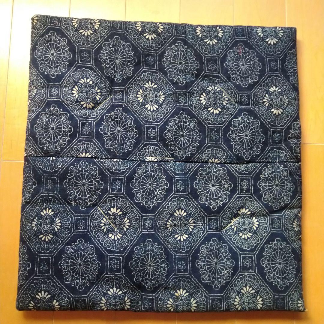 座布団 古布 絣 布団皮