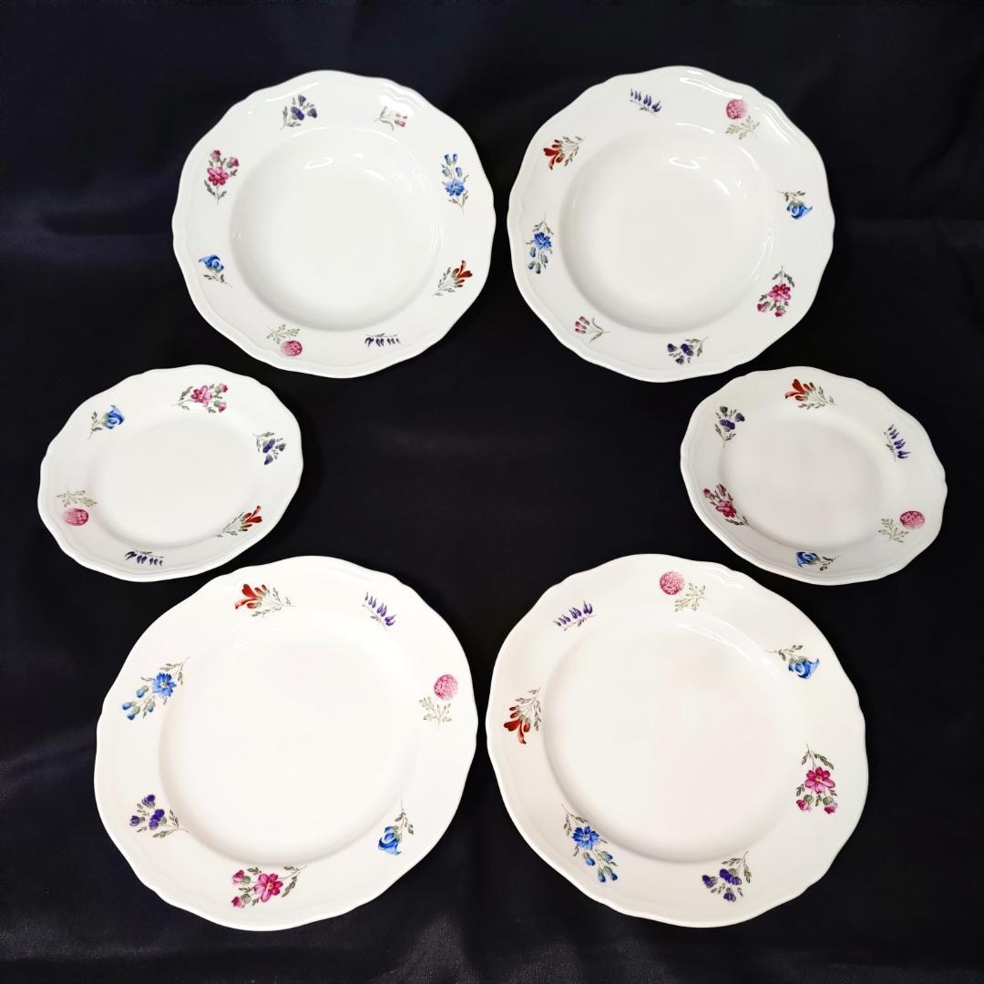 良品 Richard Ginori リチャード ジノリ 洋食器 6点セット 花柄