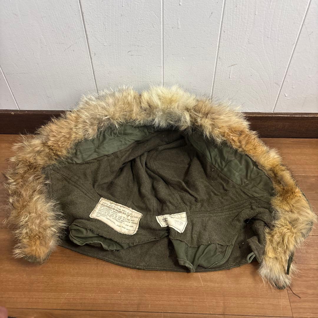 50s 初期型　米軍　実物　M51フード　M1951 PARKA コヨーテファ⑬
