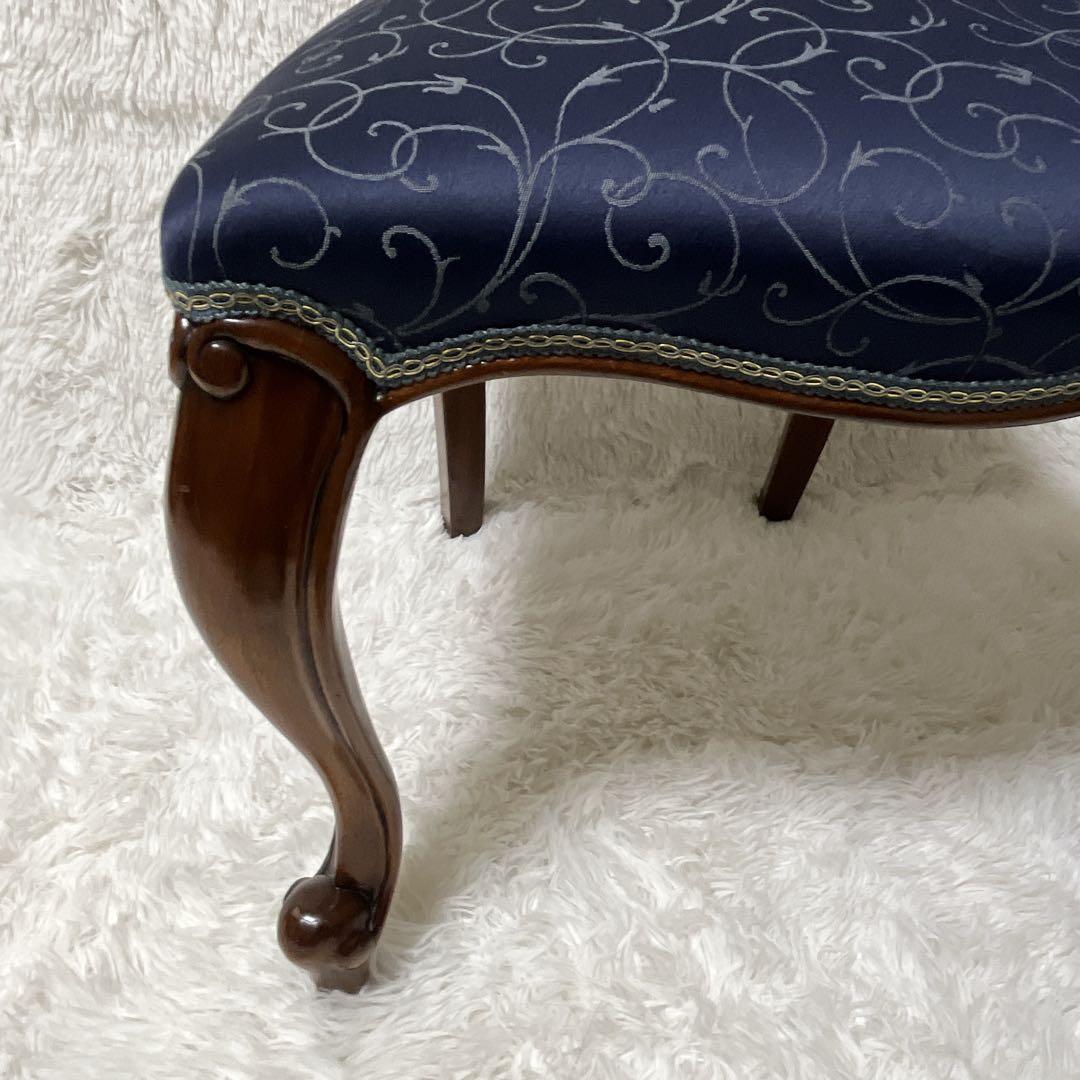 極美品　バルーンバッグ　アンティークチェア　猫脚 　マホガニー　高級　椅子　イス