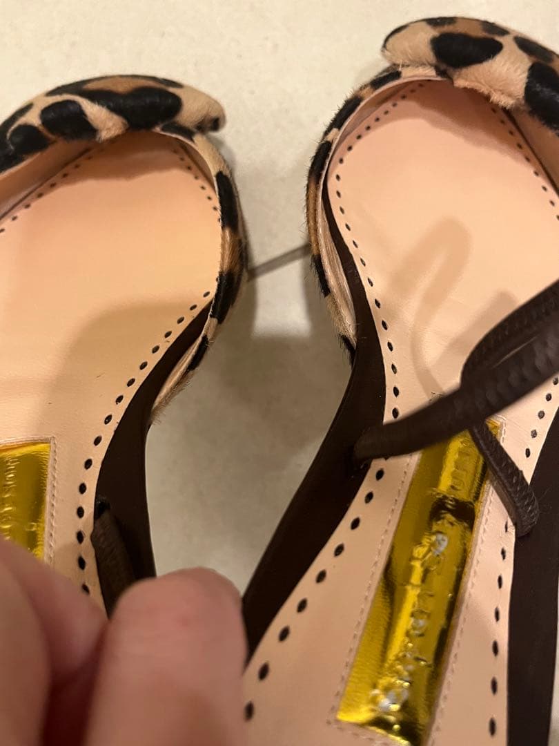 ルパートサンダーソン　ヒョウ柄　フラット　シューズ　ローヒール　37