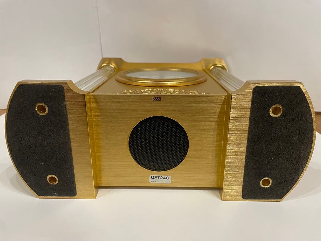 ジャンク品　SEIKO セイコー　QUARTZ クオーツ QF724G 置時計