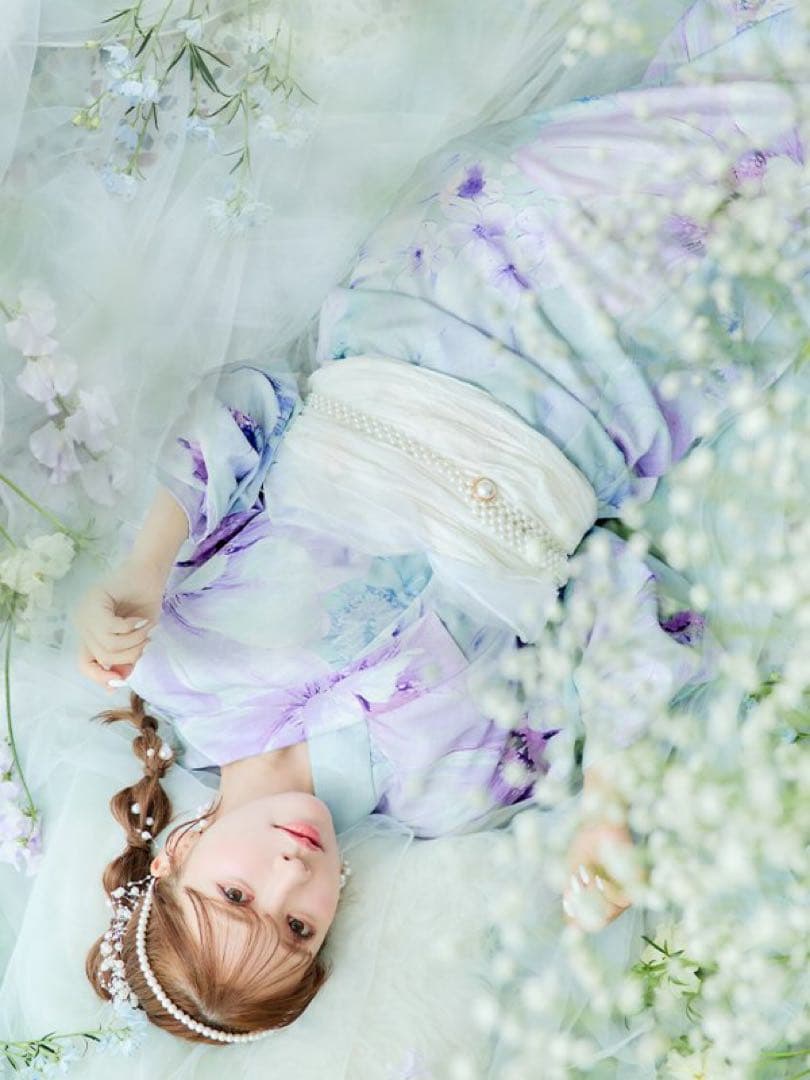 6点セットsugar nine 浴衣・帯2・帯飾り・下駄・髪飾り