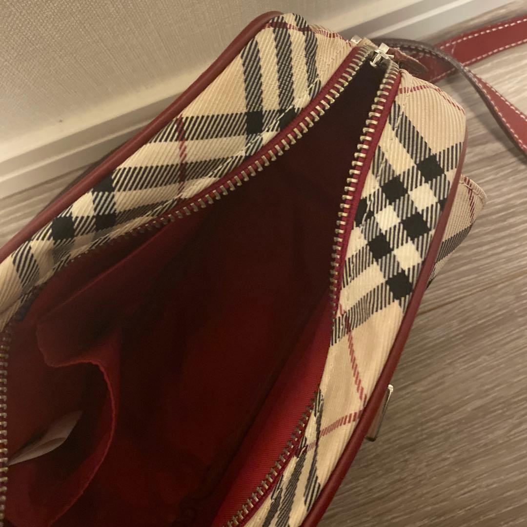 バーバリーブルーレーベル チェック ショルダーバッグ〖美品〗