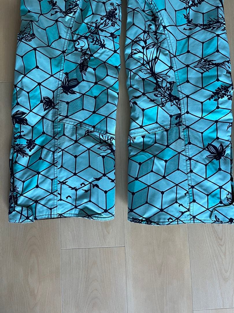 美品 ミズノ デモモデル スキーウェア上下セット メンズ Mサイズ ブルー