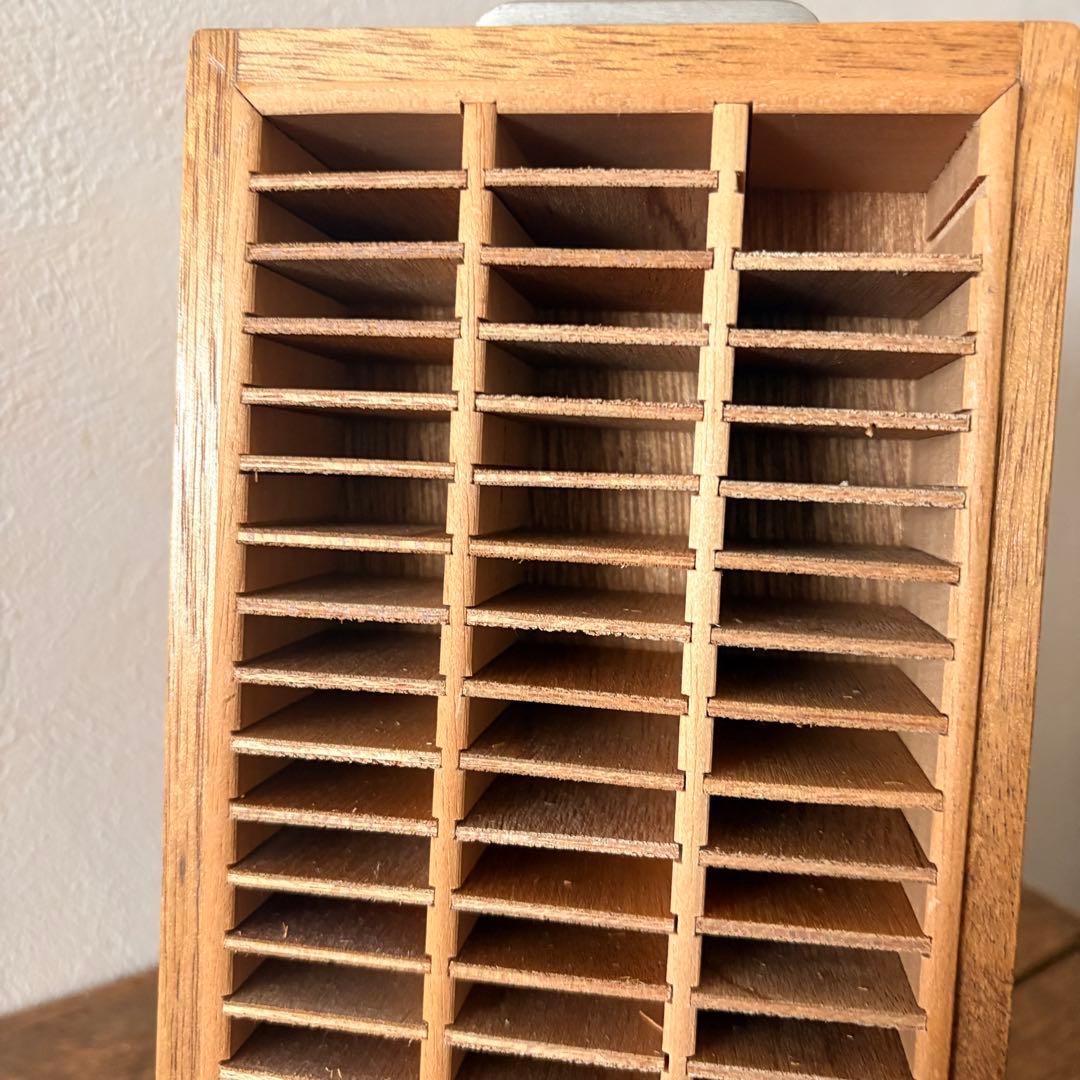 レトロ　トナカイ印　印鑑タワー　回転式ゴム印ケース　古道具 ショーケース　昭和