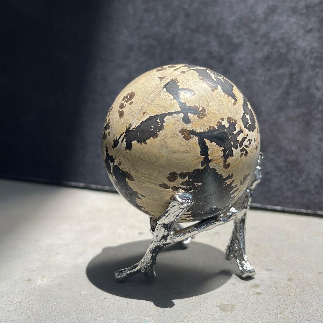 ピクチャー ジャスパー 台座付き スフィア