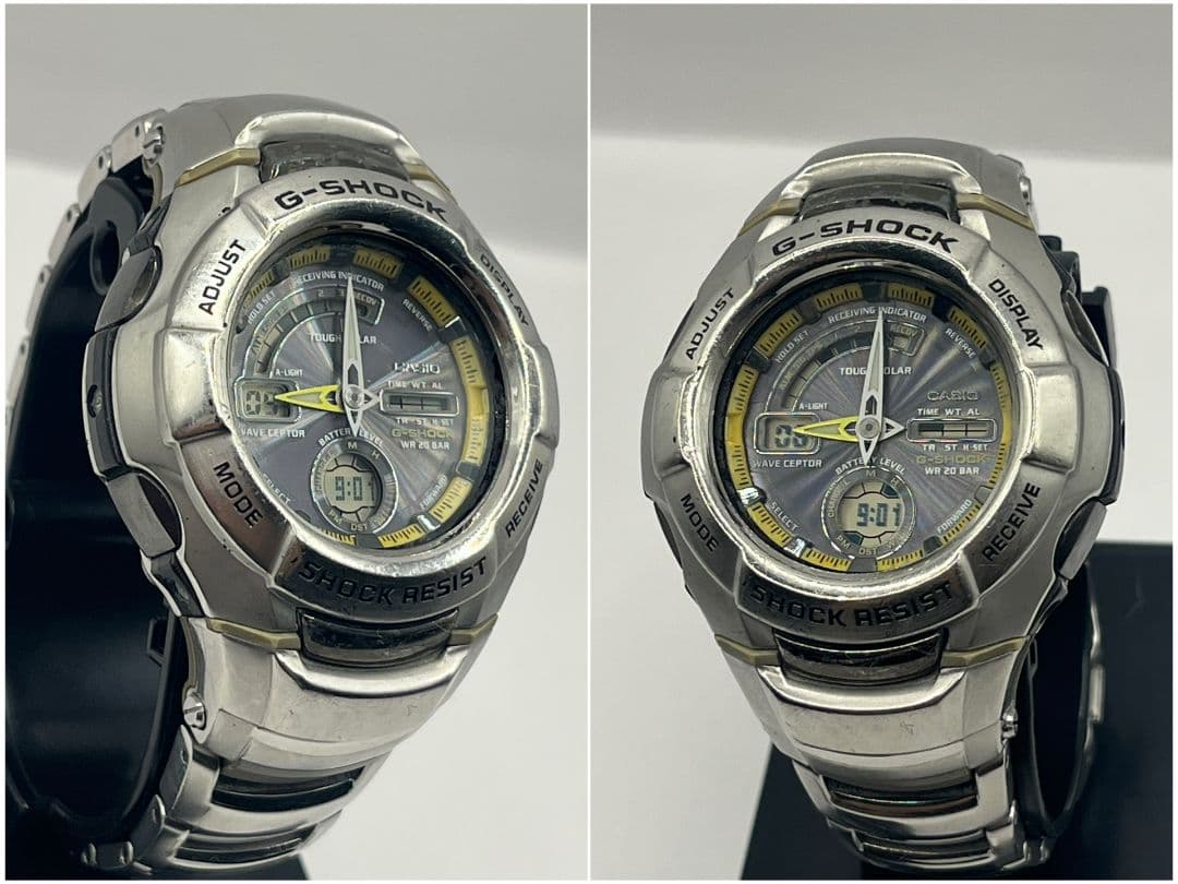 CASIO G-SHOCK ソーラー電波 希少イエロー スーパーイルミネーター