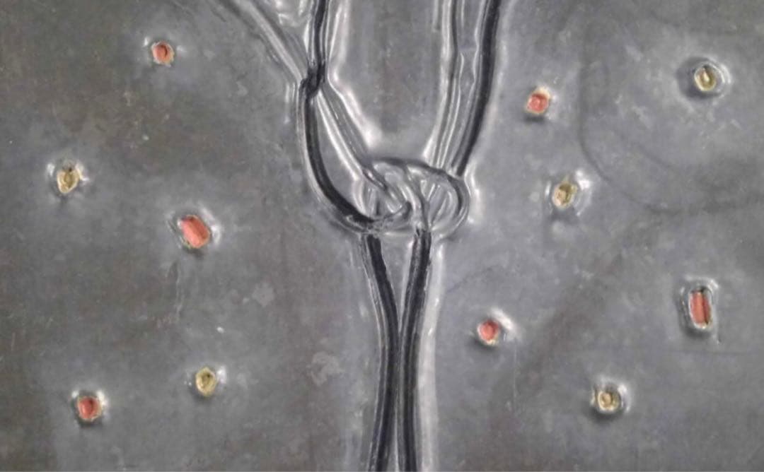 M.Moma《WATER-ATOM》2009年作 彫板 刻サイン入り 現代アート