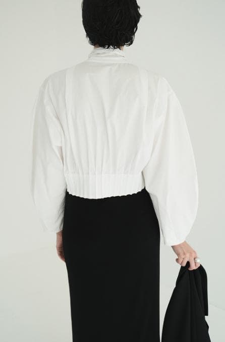 ち*な様 CLANE クラネ RIBBON ZIP SHIRTS リボンジップシ