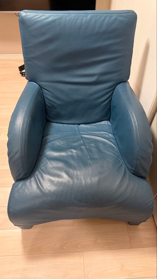 B&B italia アントニオ・チッテリオ オリエンテ　ブルーレザー