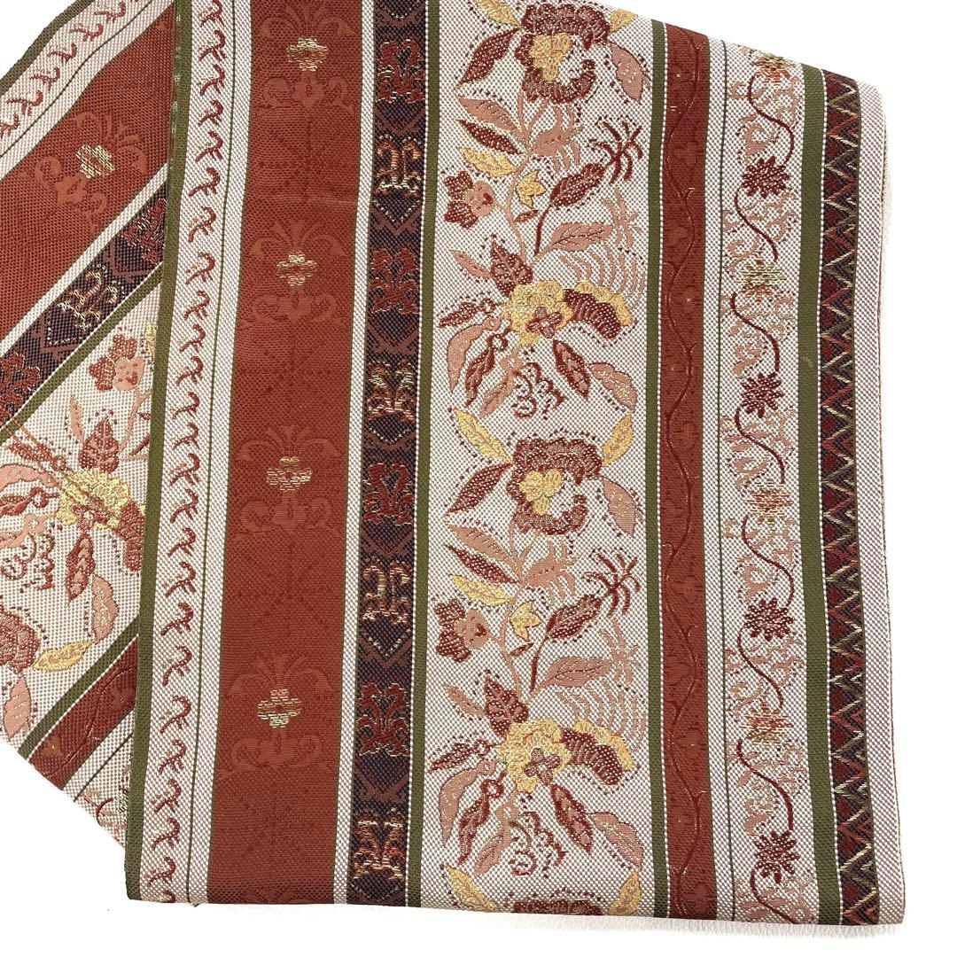 専用帯5668 ●高級 正絹 本場筑前博多織 松葉仕立て 名古屋帯