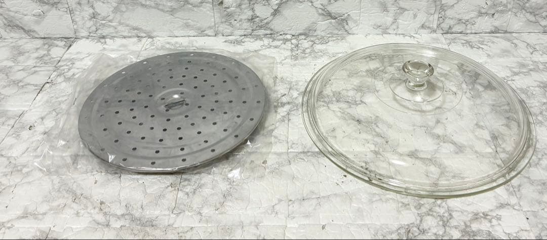 【希少 美品】しばのキッチン 両手鍋 ガラス蓋 最高級ゴールドシリーズ