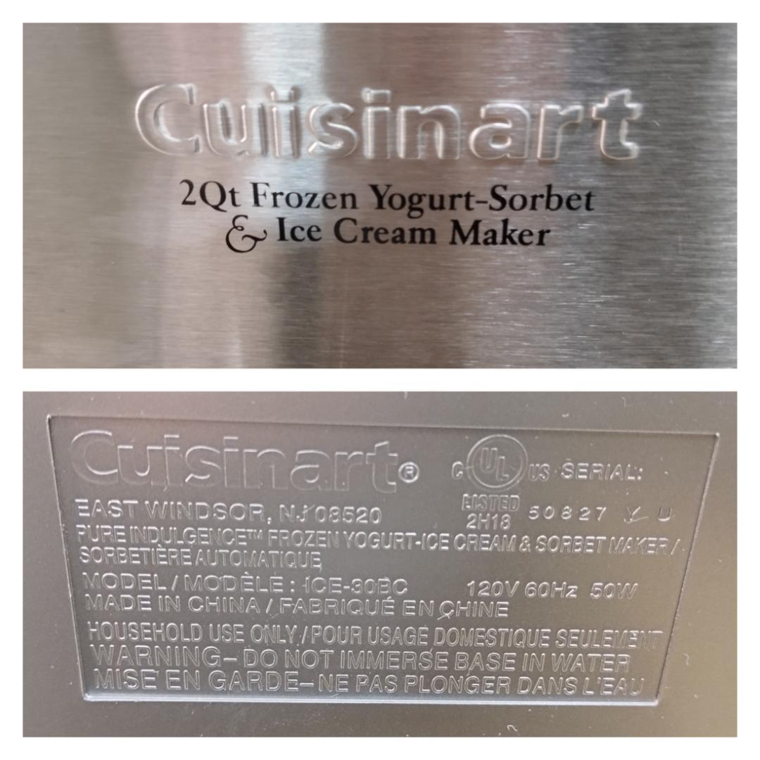 Y♢571 Cuisinart アイスクリームメーカー ICE-30BC