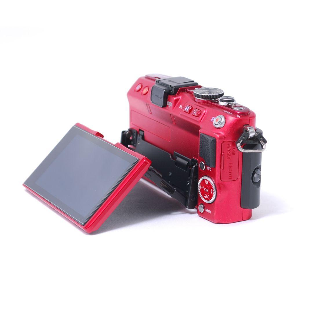 ❤即購入1000円OFF❤OLYMPUS PEN E-PL6 REDレンズキット