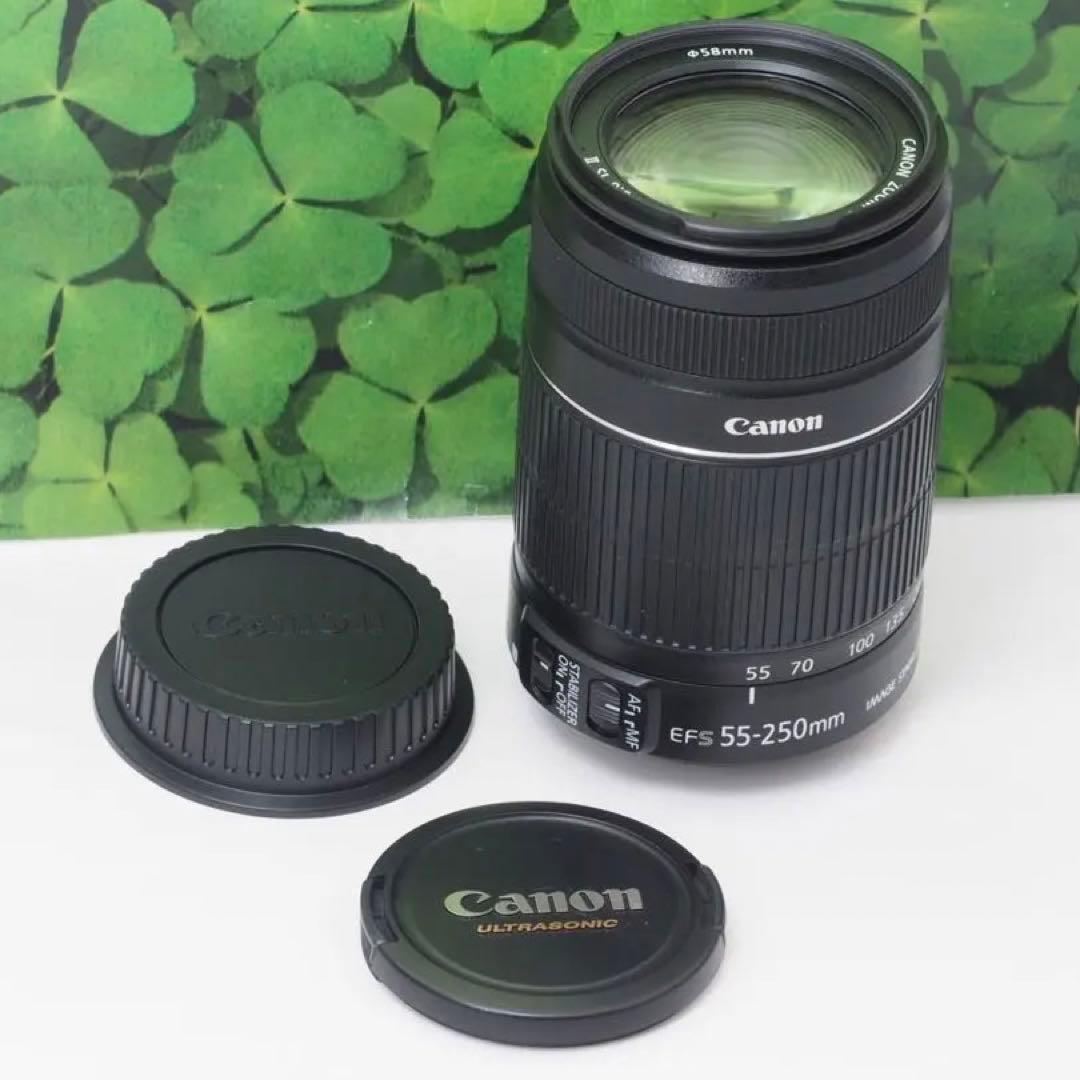 【美品】キャノンEF-S55-250mm ISⅡ手ブレ補正⭐️イベントで大活躍