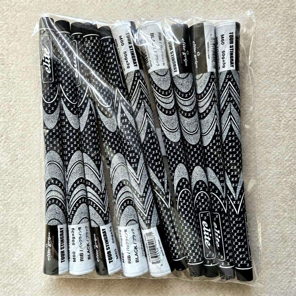 エリートグリップ　ツアースティングレー　M60　50g　バックライン有　ブラック