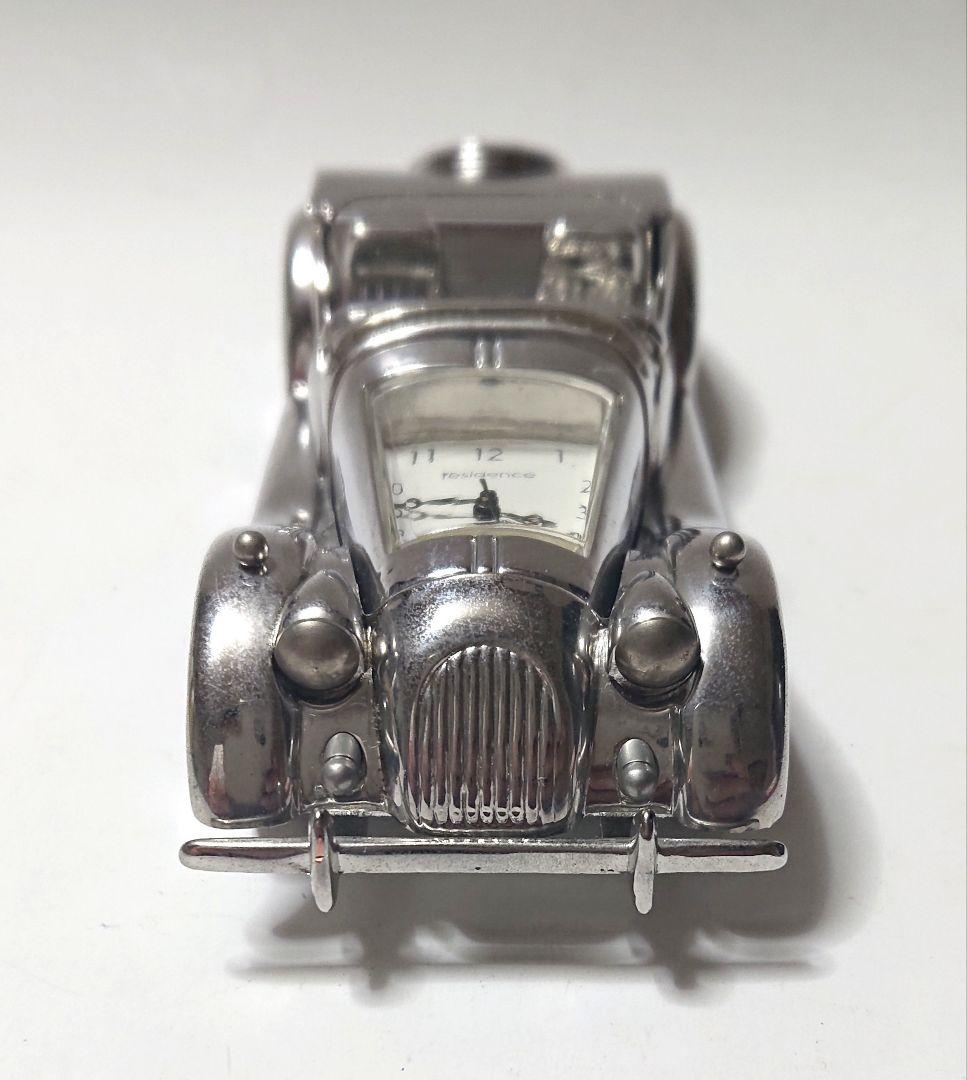 金属製クラシックカー置き時計 1/43スケールミニカー 当時物 貴重