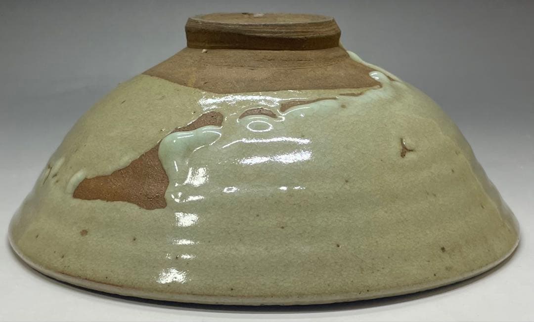 李朝　平鉢　高麗茶碗　鶏龍山　合箱(四方桟) 　d9443a