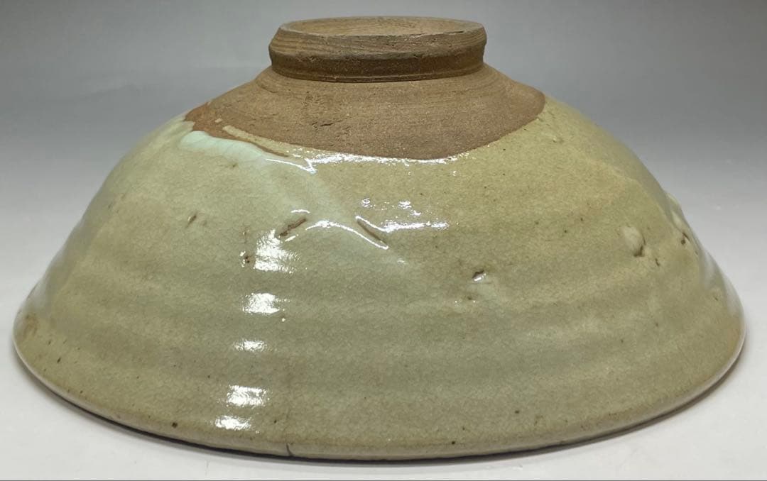 李朝　平鉢　高麗茶碗　鶏龍山　合箱(四方桟) 　d9443a