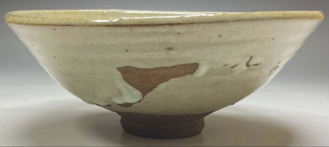 李朝　平鉢　高麗茶碗　鶏龍山　合箱(四方桟) 　d9443a