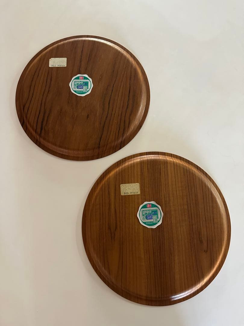 北欧vintage Langva 木製プレート 2枚セット