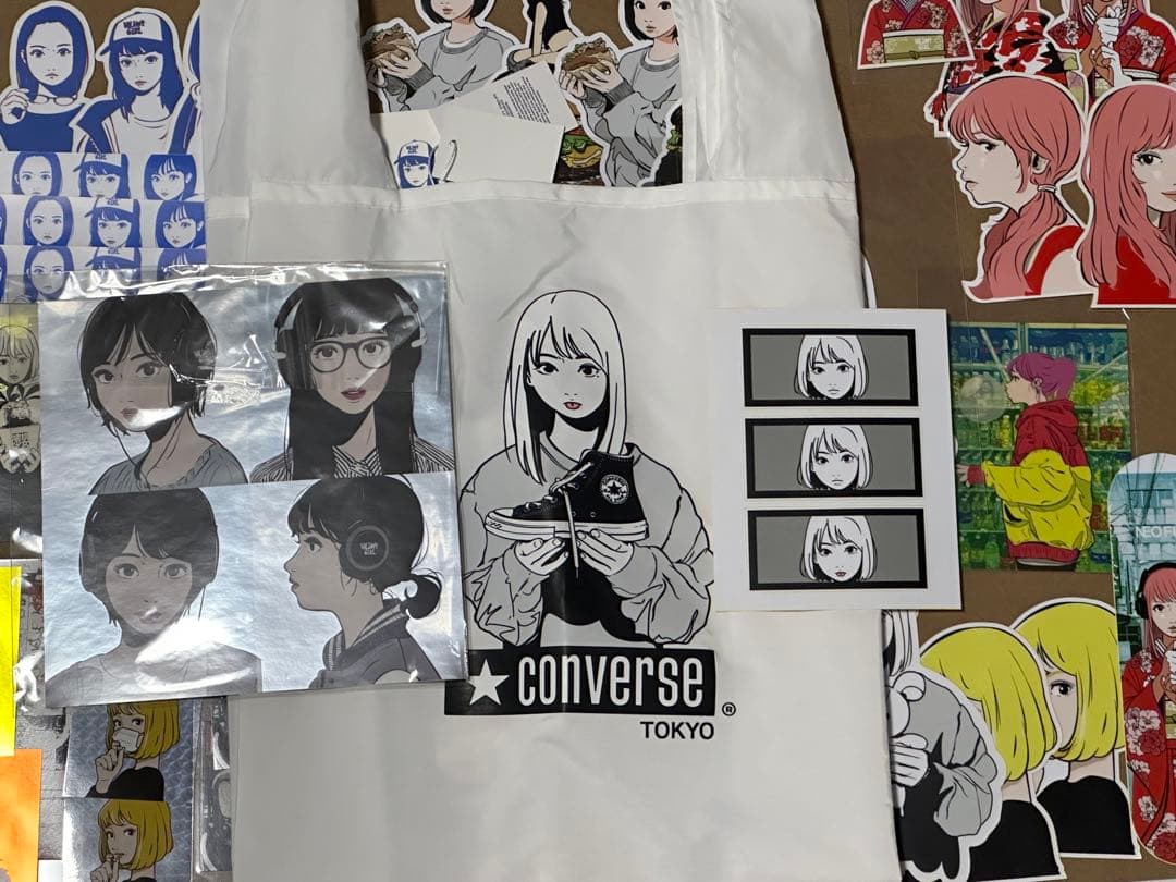 backsideworks ステッカー　エコバッグ　セット