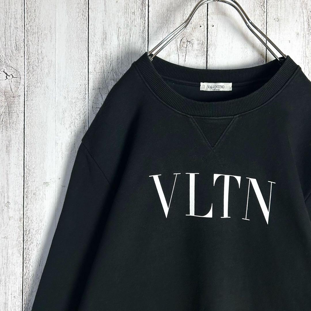 5969【人気ブラック】ヴァレンティノ‪☆プリントロゴ入りスウェット VLTN