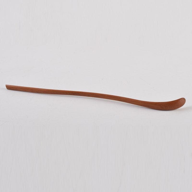 茶道具　飛騨一位木　松喜斉作　茶杓　共箱　V　8975