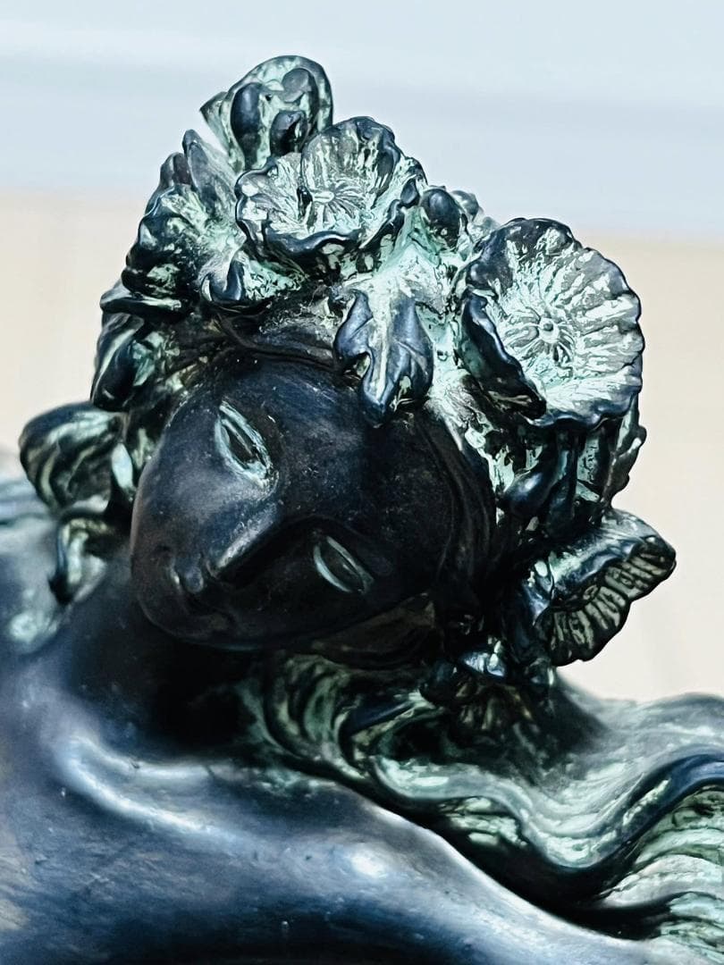 アールヌーボー　スタンドミラー