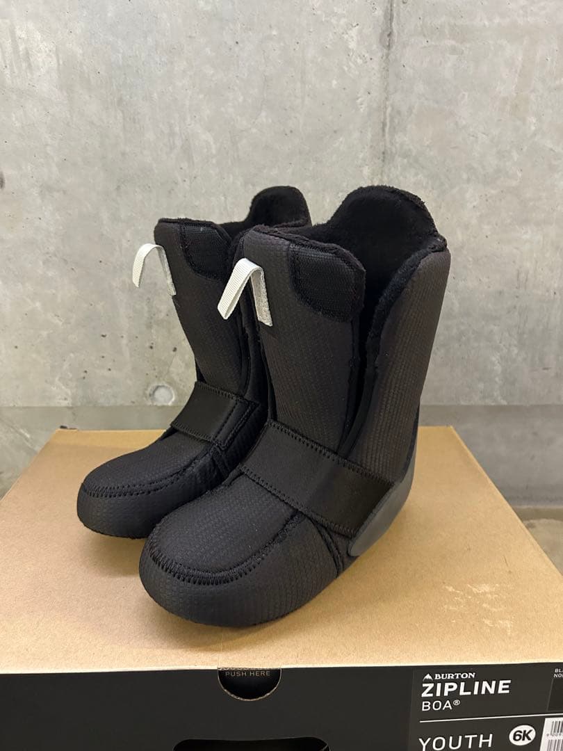 24cm キッズ Burton ジップライン BOA スノーボードブーツ