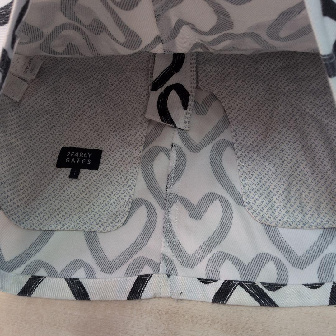 パーリーゲイツ　落書きハート柄スカート　size1