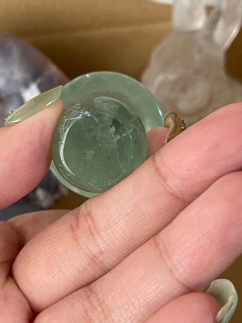 天然石　トレジャー瑪瑙聚宝盆 と　高透明　綺麗　水晶うさぎ　バラ可