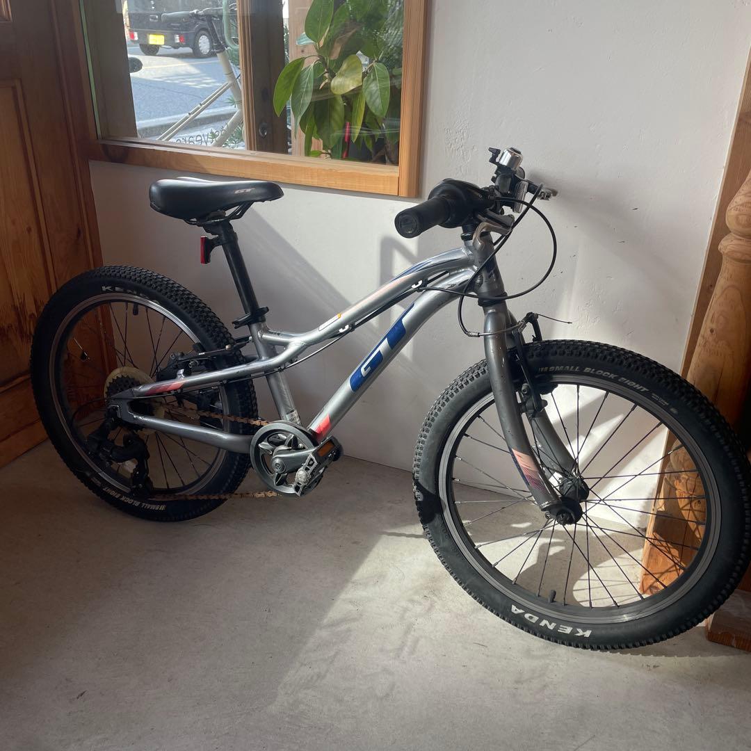 GT stomperキッズマウンテンバイク 20インチ シルバー　引き取り限定