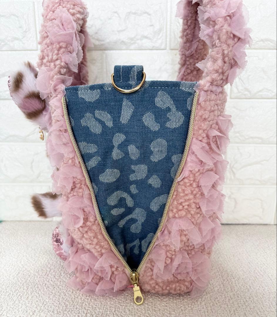 こ*り様 コヤンイサムチョン　サイドファスナーバッグ　ピンクボア　ルミちゃん　ヒ