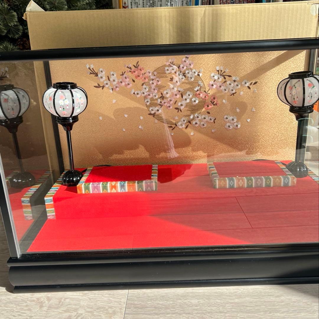雛人形ケース　ガラスケース　人形ケースガラス　ケースのみ