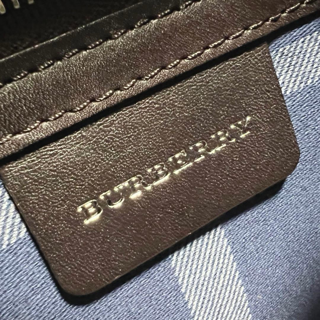 希少！❤️未使用品❤️BURBERRY バーバリー ハンドバッグ レザー ストロー