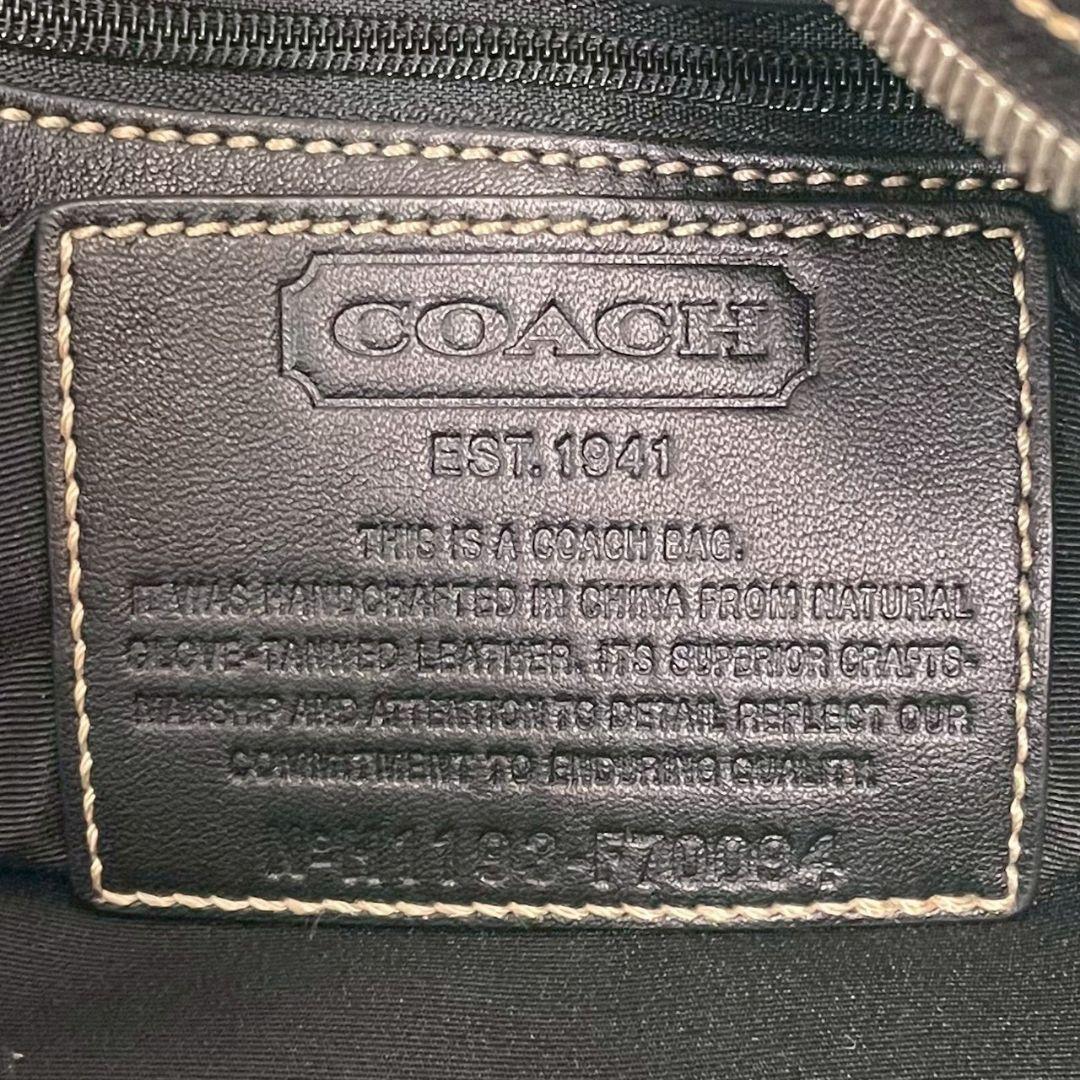 極美品 コーチ レガシー 2way 2室 ビジネスバッグ レザー A4 ブラック