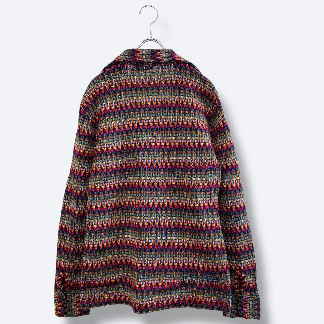 3点¥10,000 ビンテージ 古着 卸 レトロ 80's ウール柄シャツ